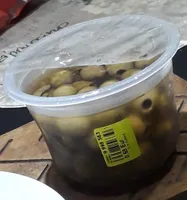 Olives vertes dénoyautées avec poivron