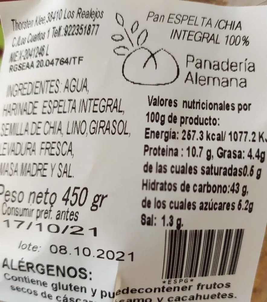 Pan Espelta
