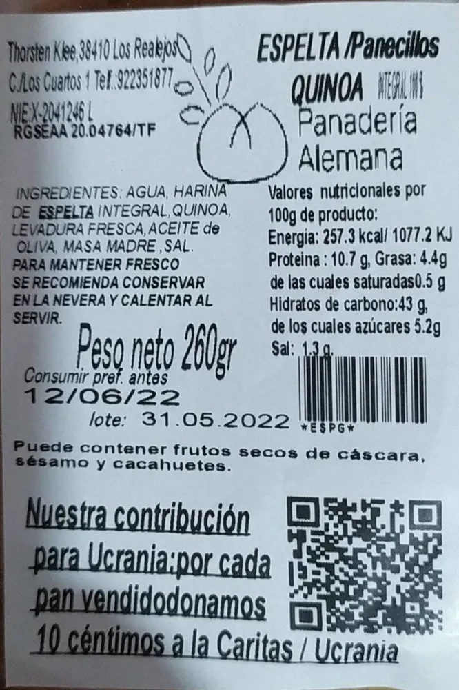 Panecillos Espera Quinoa