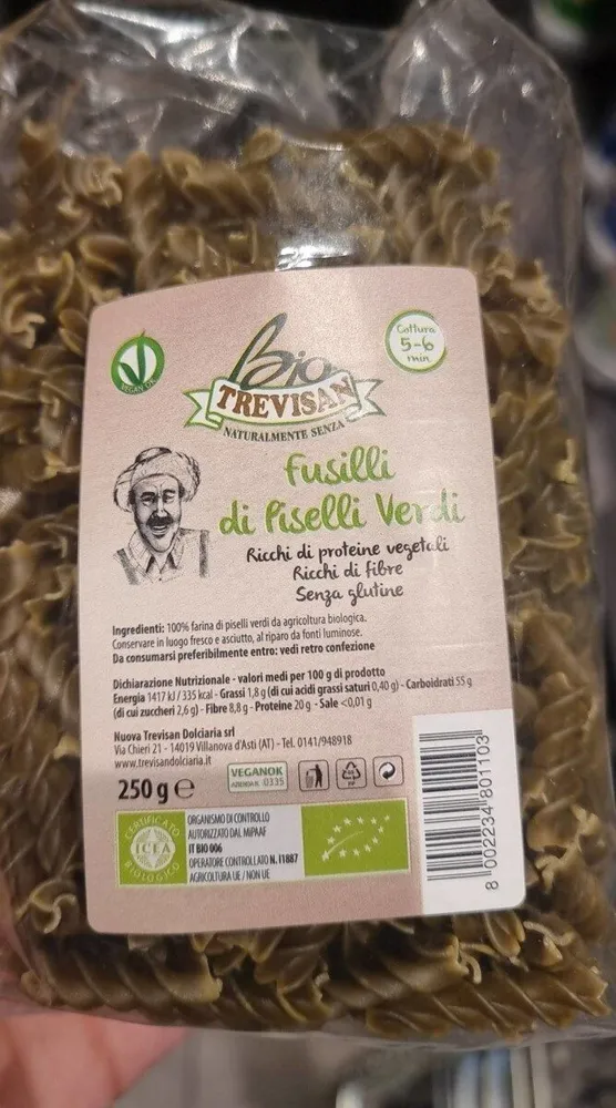 Fusilli di piselli Verde