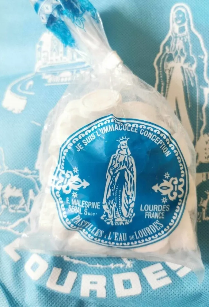 Pastilles à l'eau de lourdes
