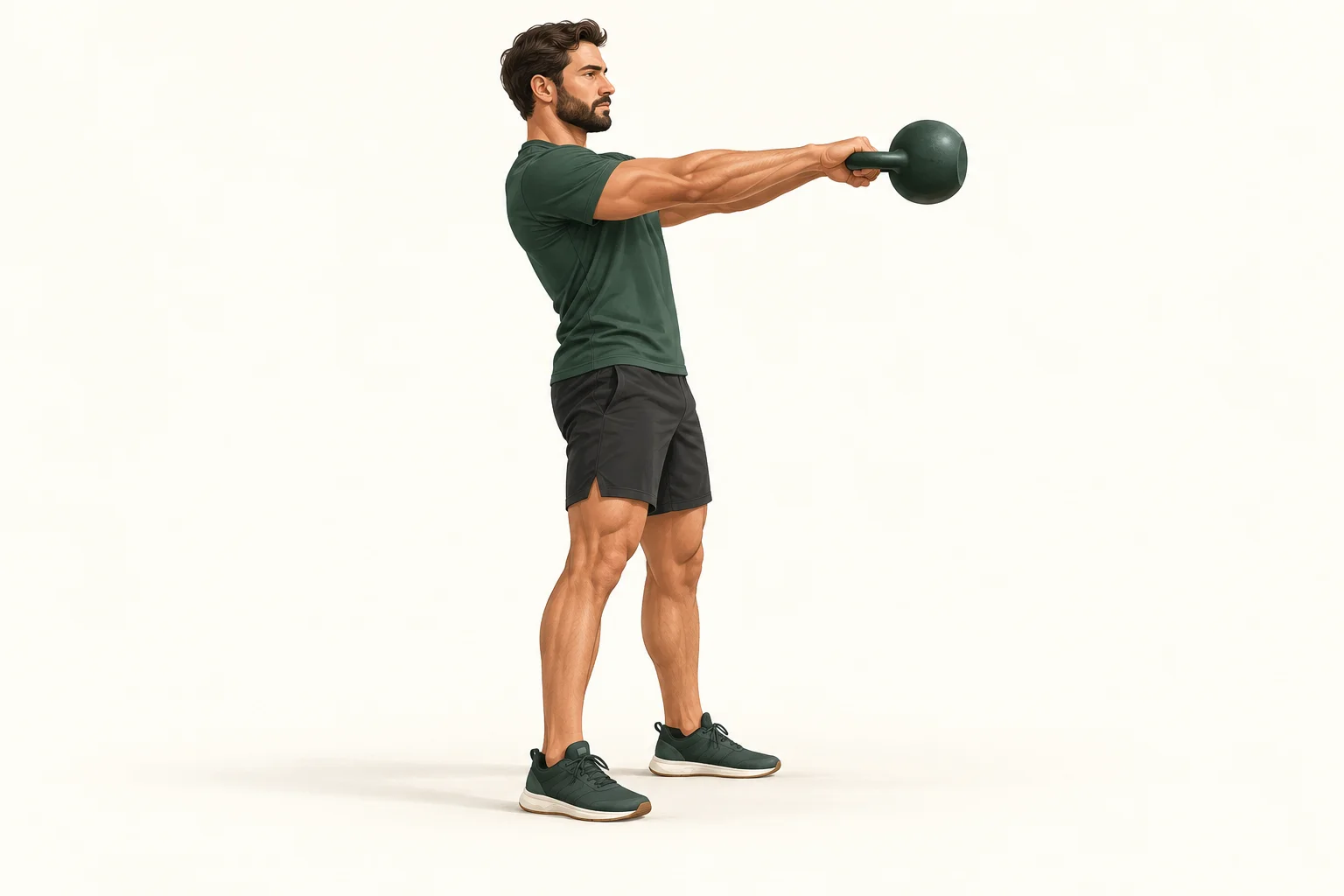 Entraînement avec kettlebell
