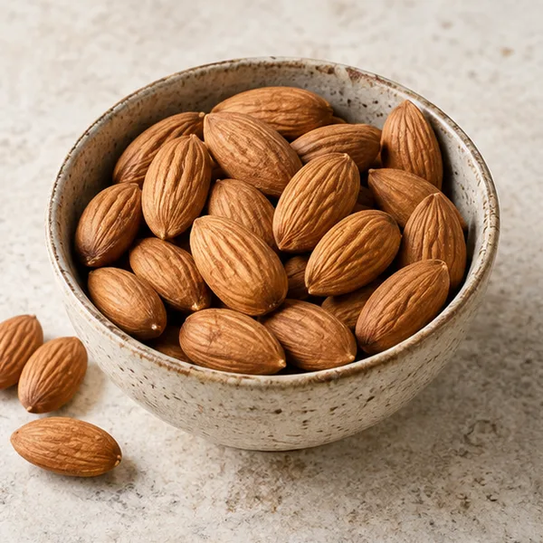Illustration of whole almonds