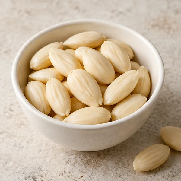 Illustration of blanched almonds