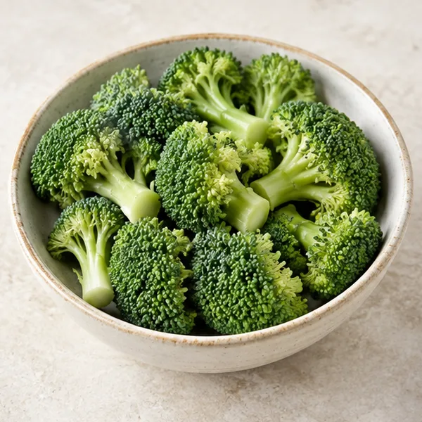 Illustration of raw broccoli florets
