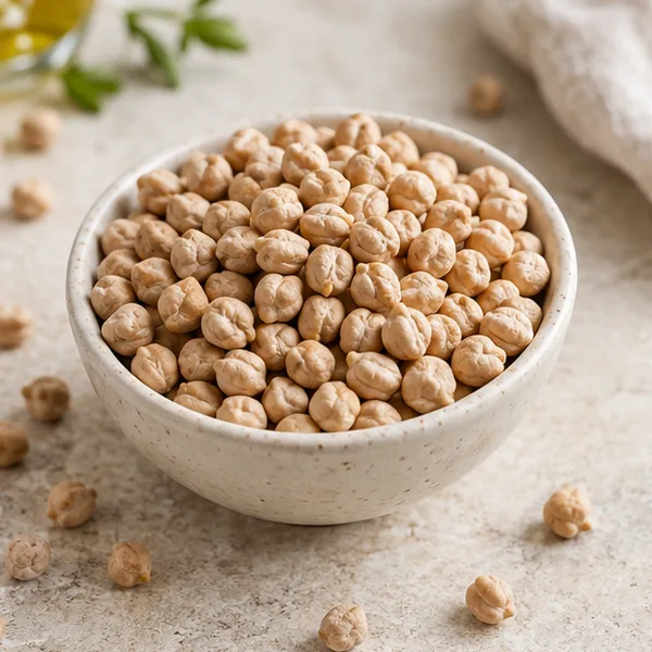 Illustration of dry chickpeas