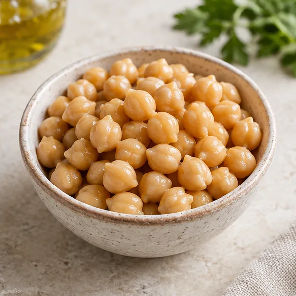 Illustration of cooked chickpeas