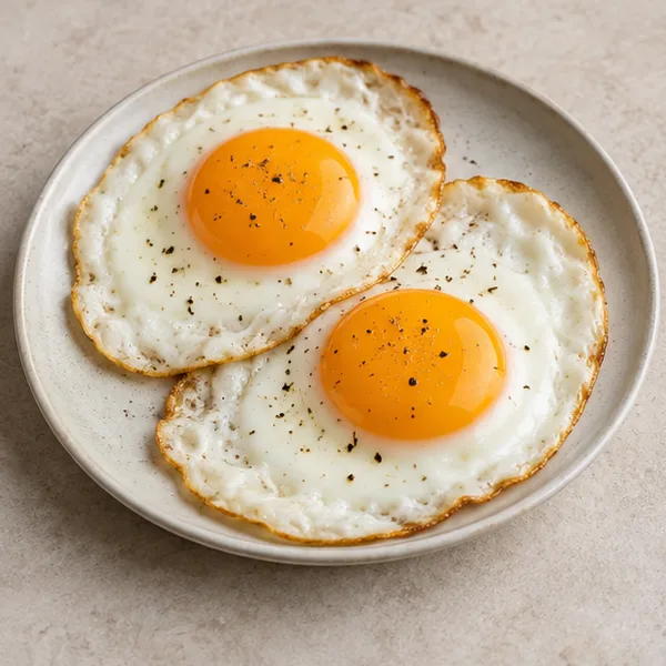 Illustration of two fried eggs