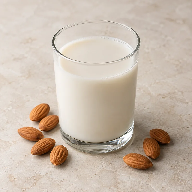Illustration of beverages almond milk unsweetened shelf stable