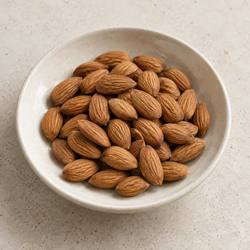 Illustration of nuts almonds