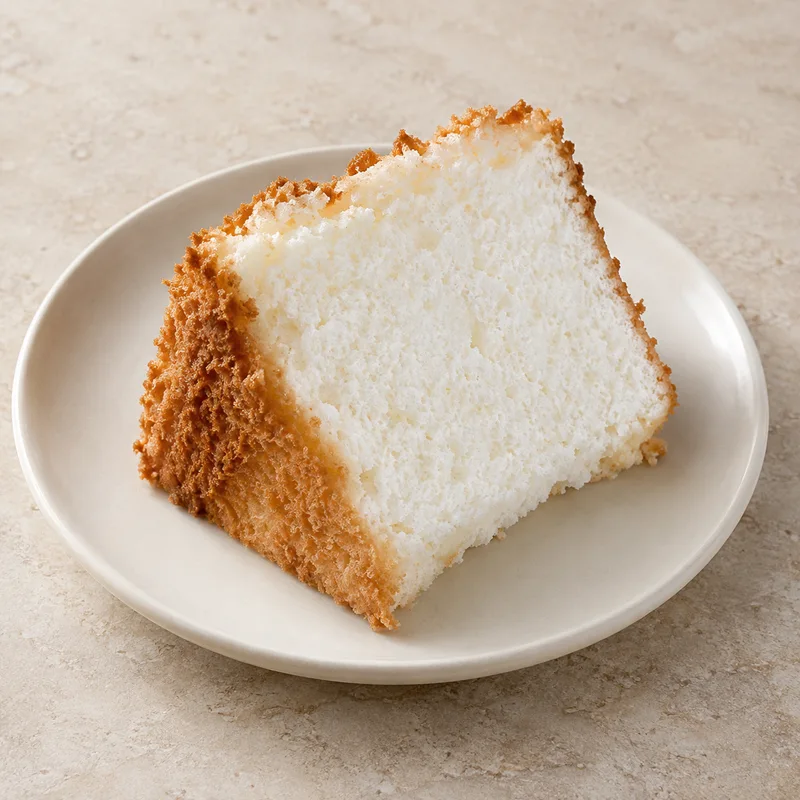 Illustration of cake angelfood commercially prepared
