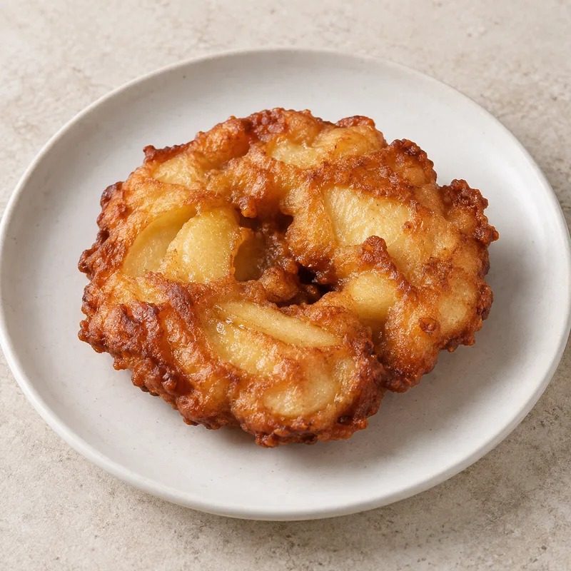 Illustration of fritter apple