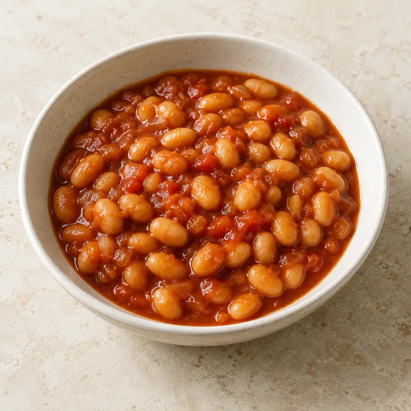 Illustration of beans baked home prepared