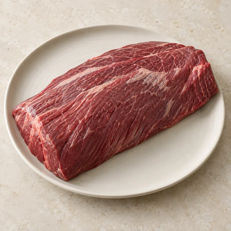 Illustration of beef brisket whole separable lean only all grades raw