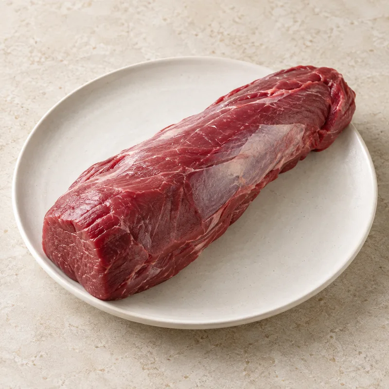 Illustration of beef new zealand imported tenderloin separable lean only raw