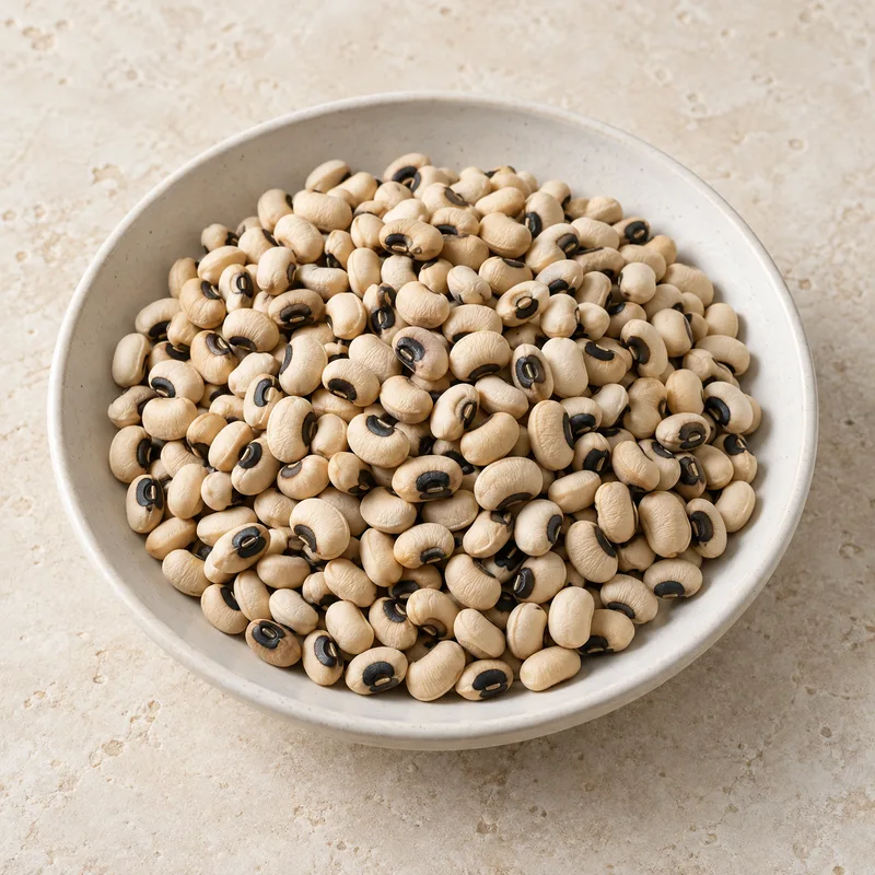 Illustration of cowpeas black eyed peas immature seeds raw