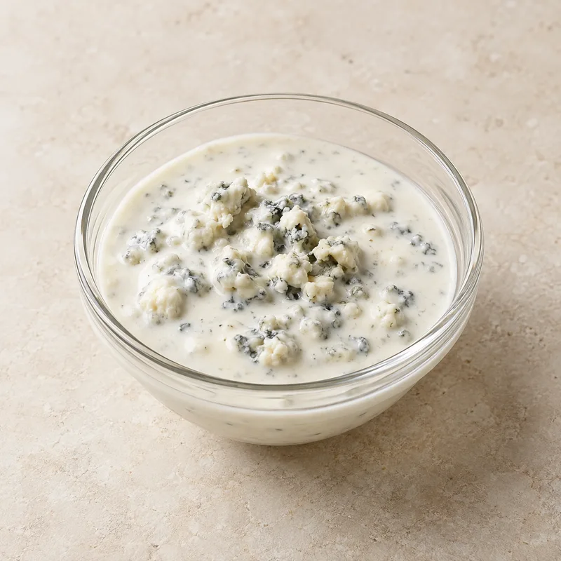 Illustration of dressing blue cheese
