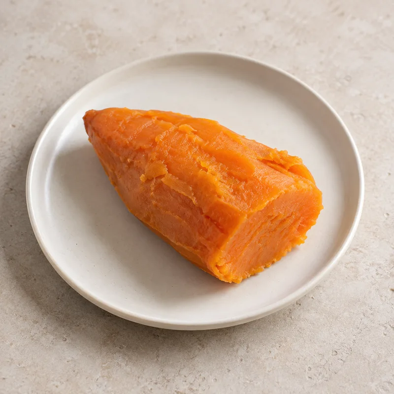 Illustration of sweet potato cooked boiled without skin