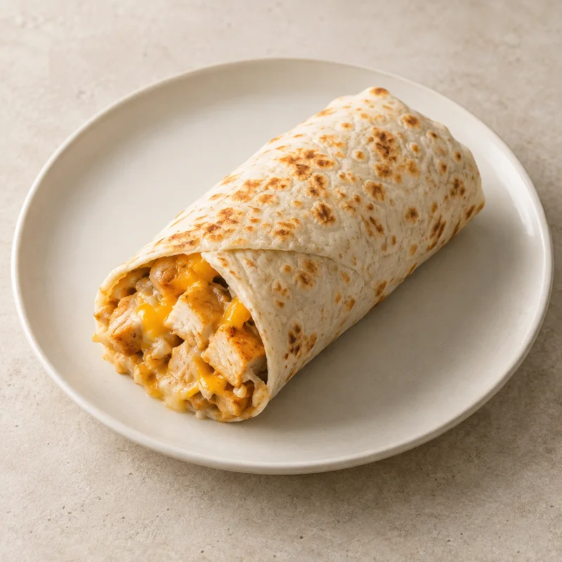 Illustration of burrito chicken cheese