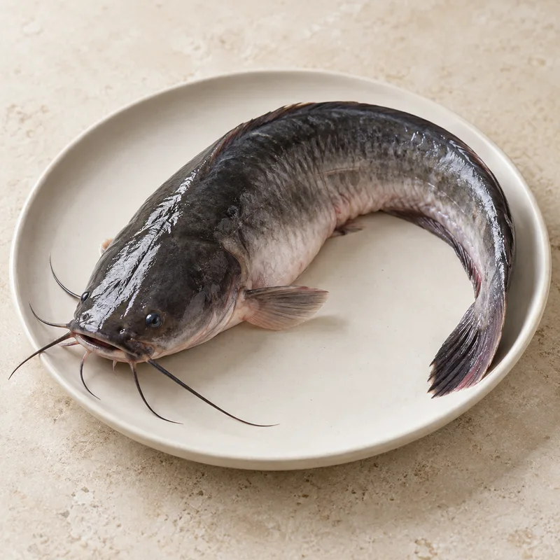 Illustration of catfish raw