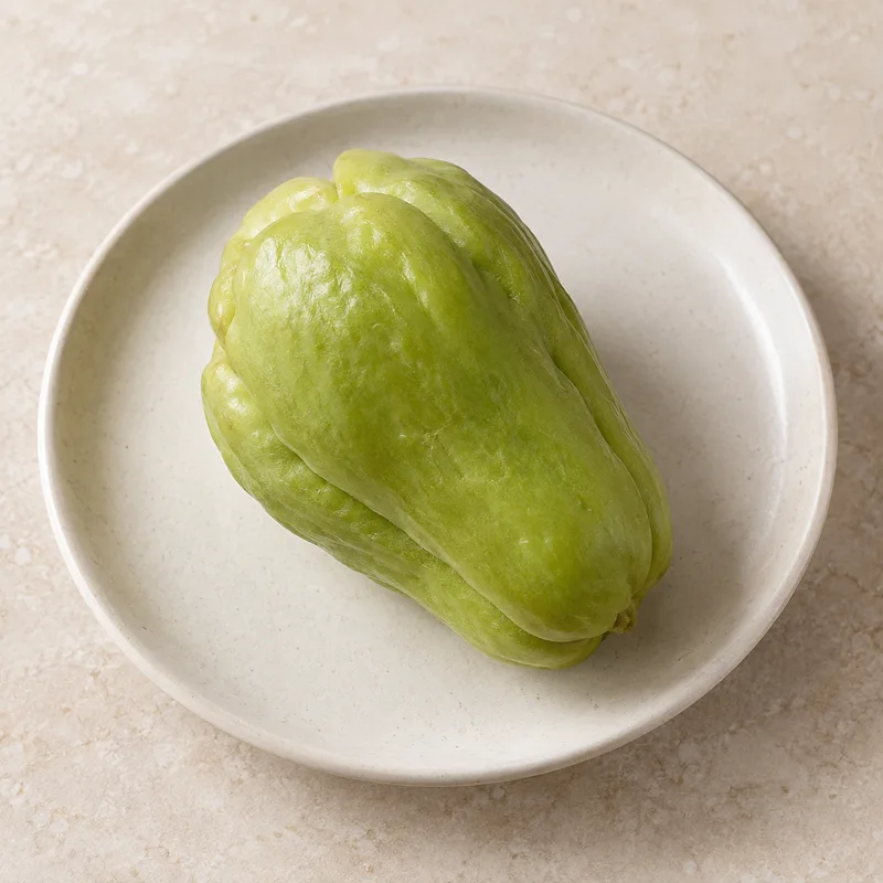 Illustration of chayote fruit raw