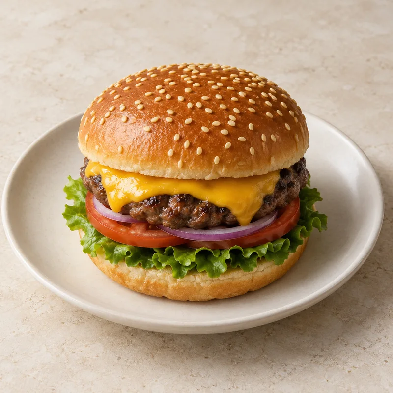 Illustration of cheeseburger