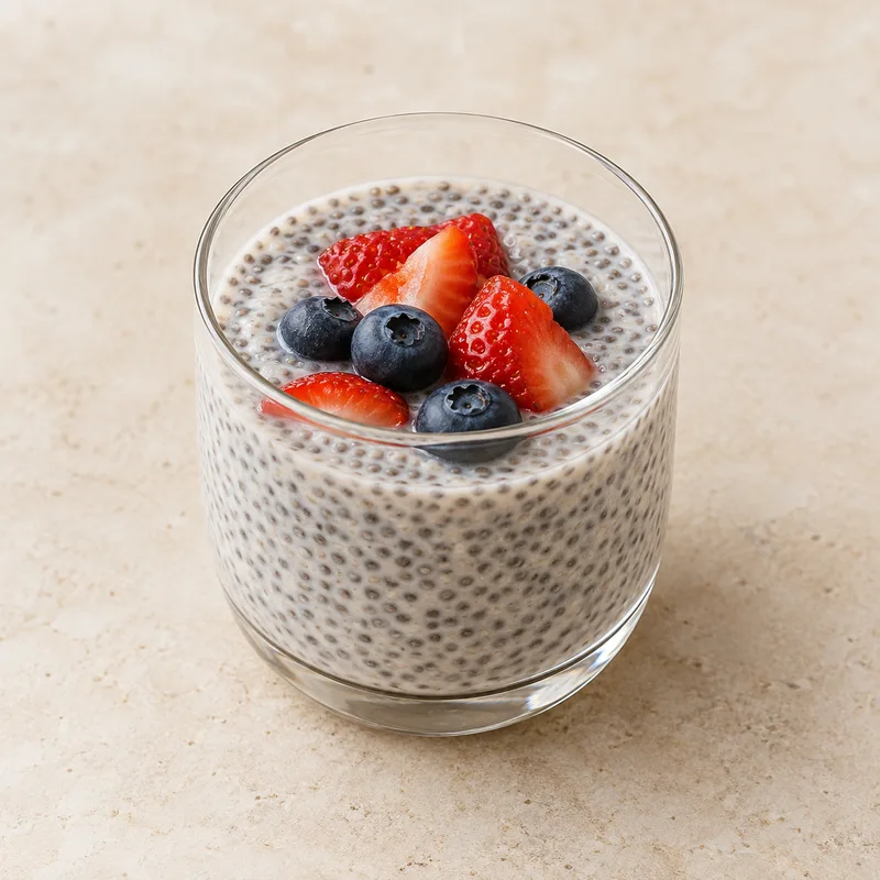 Illustration of chia pudding