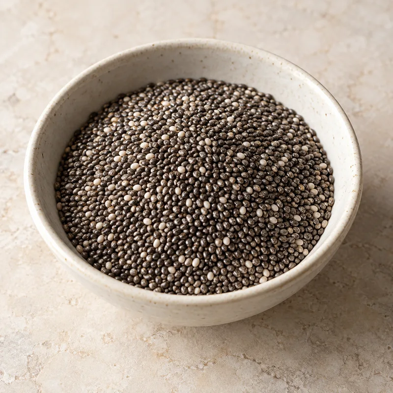 Illustration of chia seeds
