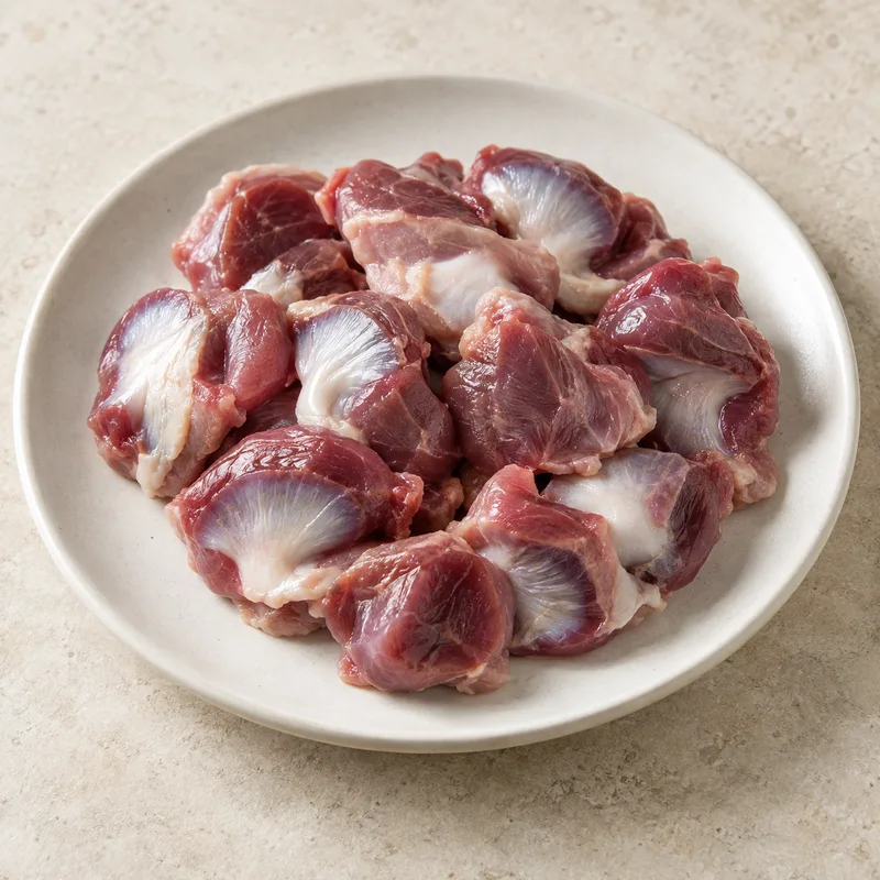 Illustration of chicken gizzard all classes raw