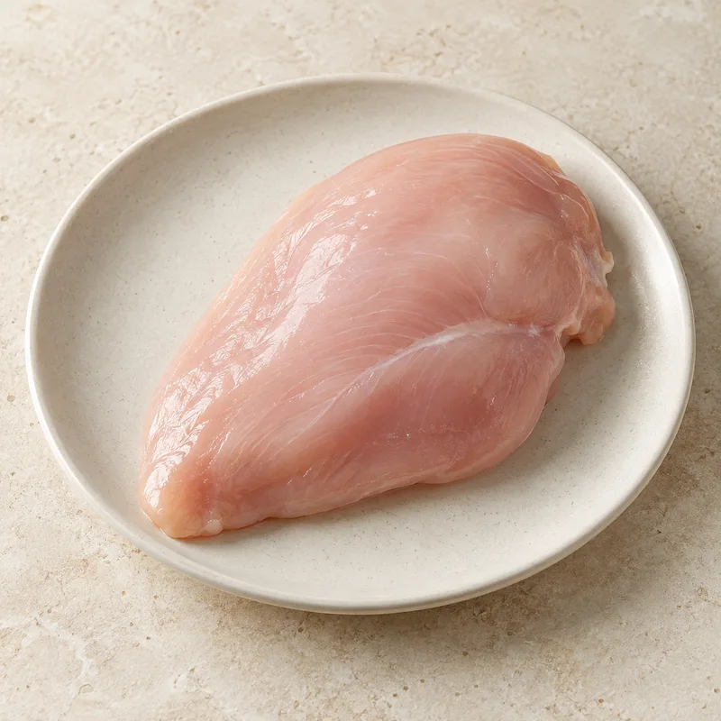 Illustration of chicken broiler meat only raw