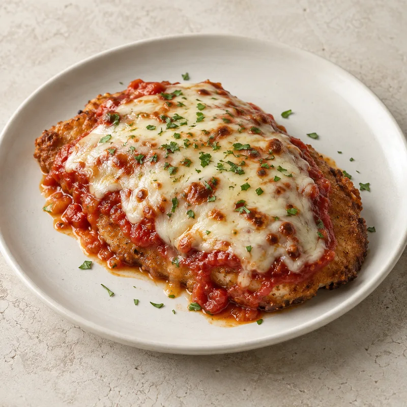 Illustration of carrabba s italian grill chicken parmesan without cavatappi pasta