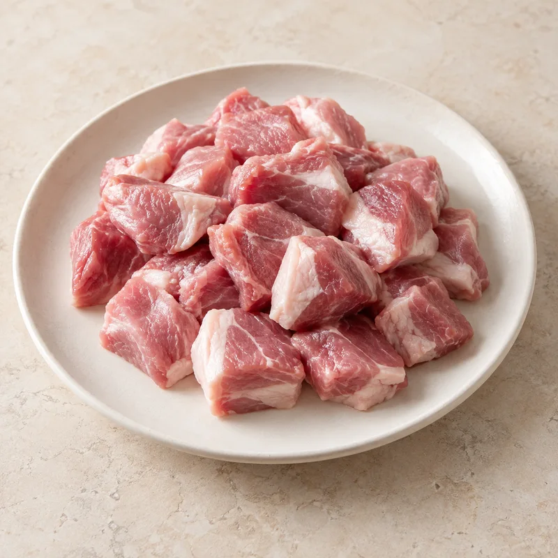 Illustration of chopped pork