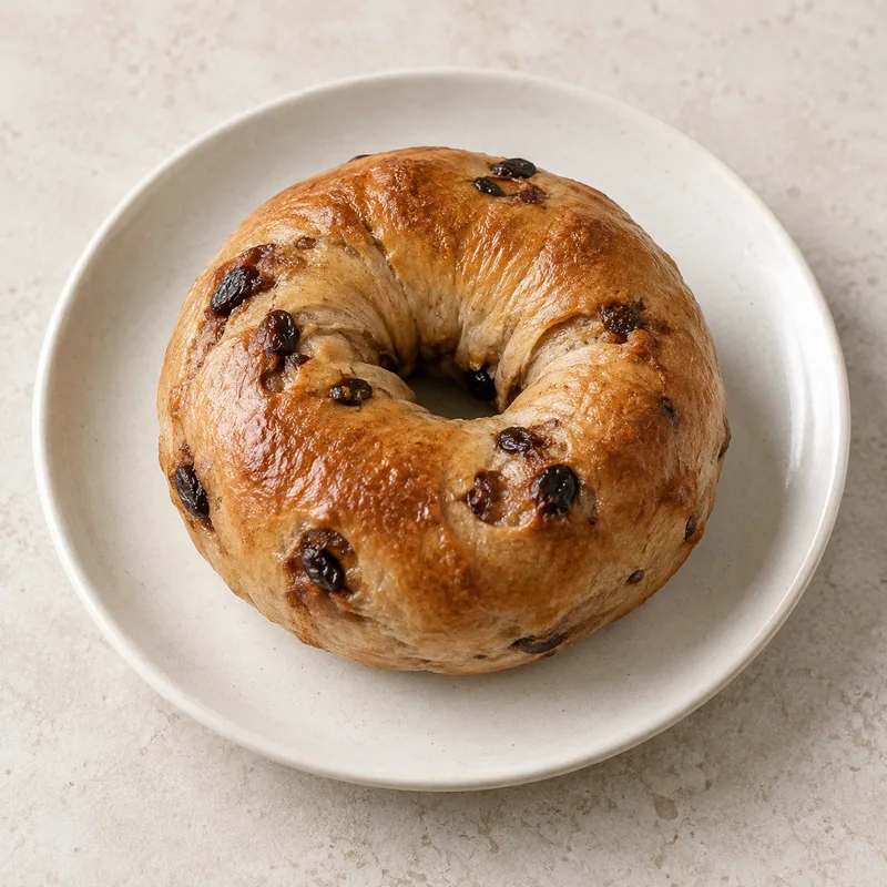 Illustration of bagels cinnamon raisin