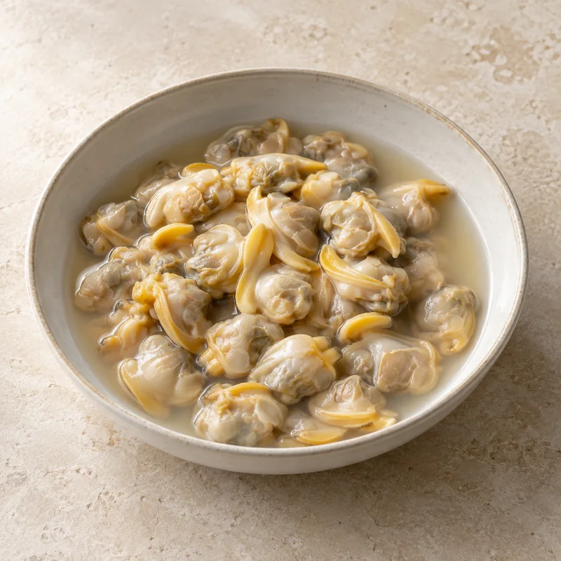 Illustration of canned clams