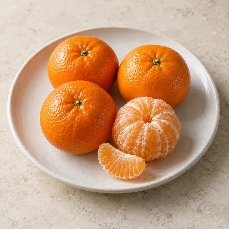 Illustration of clementines raw