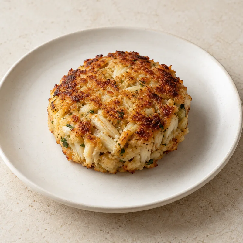 Illustration of crab cake
