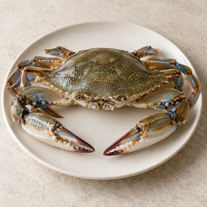 Illustration of crab raw