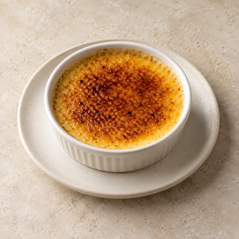 Illustration of creme brulee