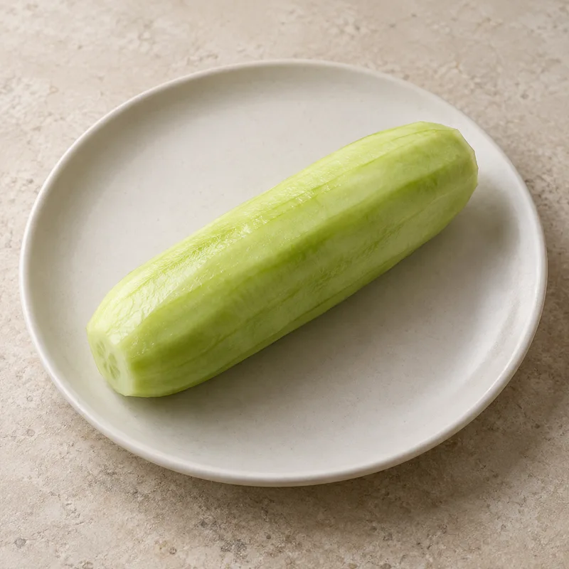 Illustration of cucumber peeled raw