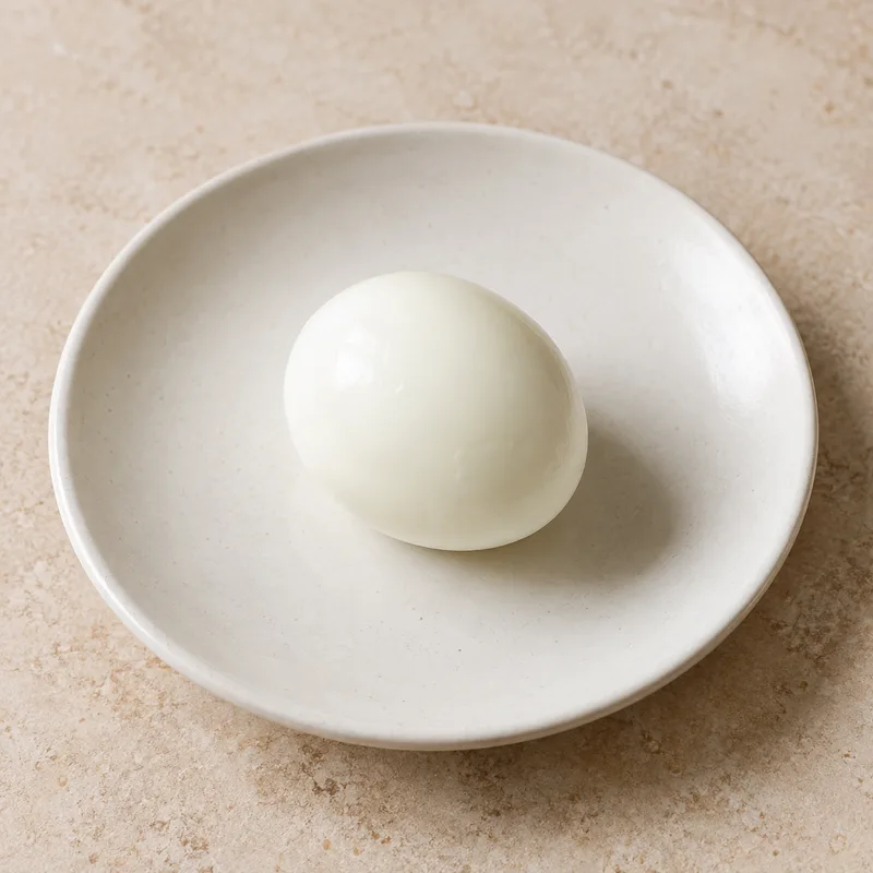 Illustration of egg white boiled