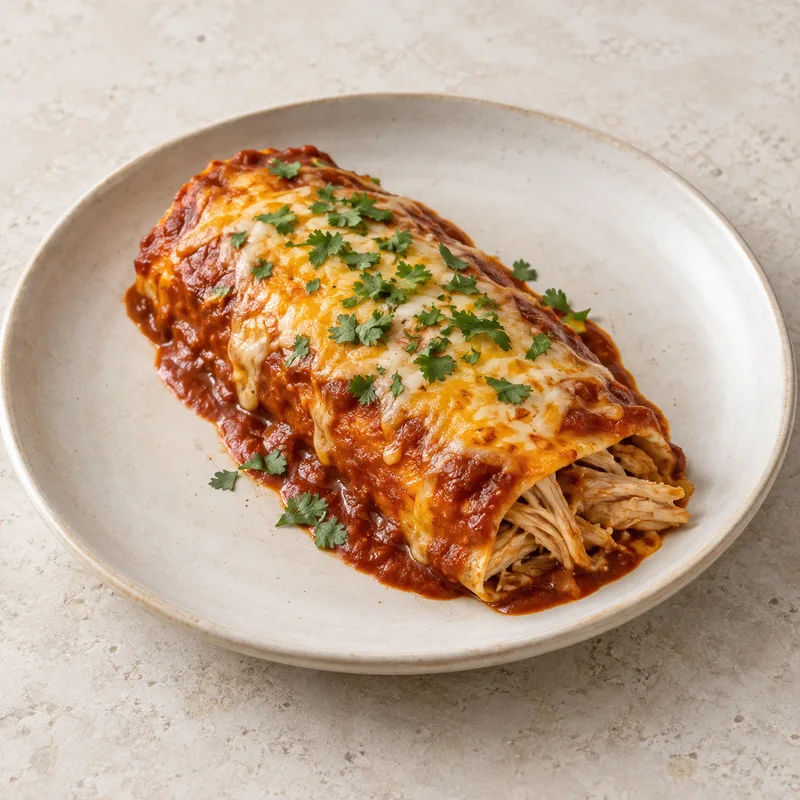 Illustration of enchilada chicken