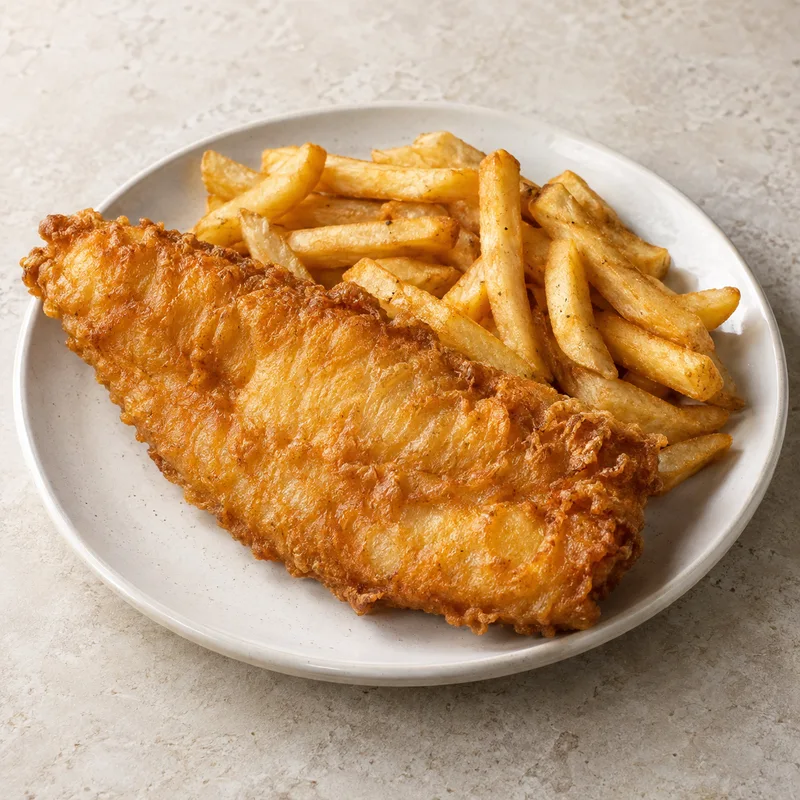 Illustration of applebee s fish hand battered