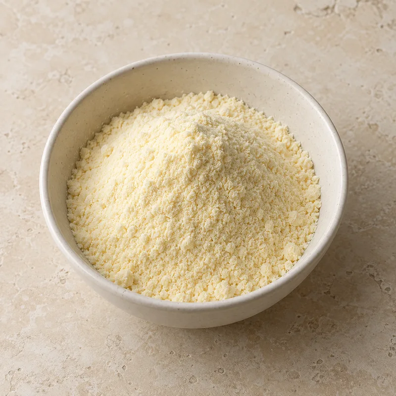 Illustration of flan dry mix