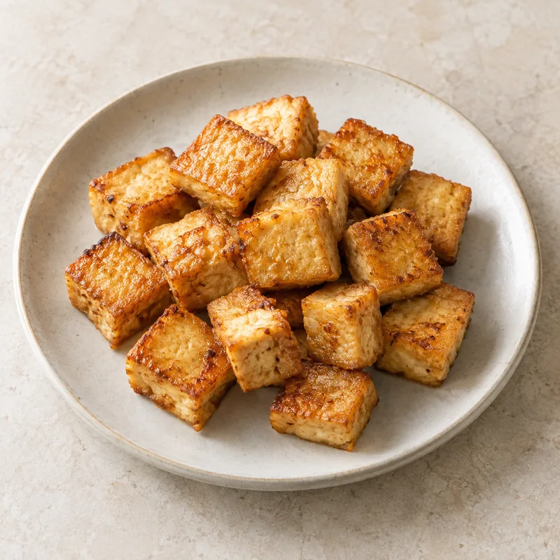 Illustration of tofu fried