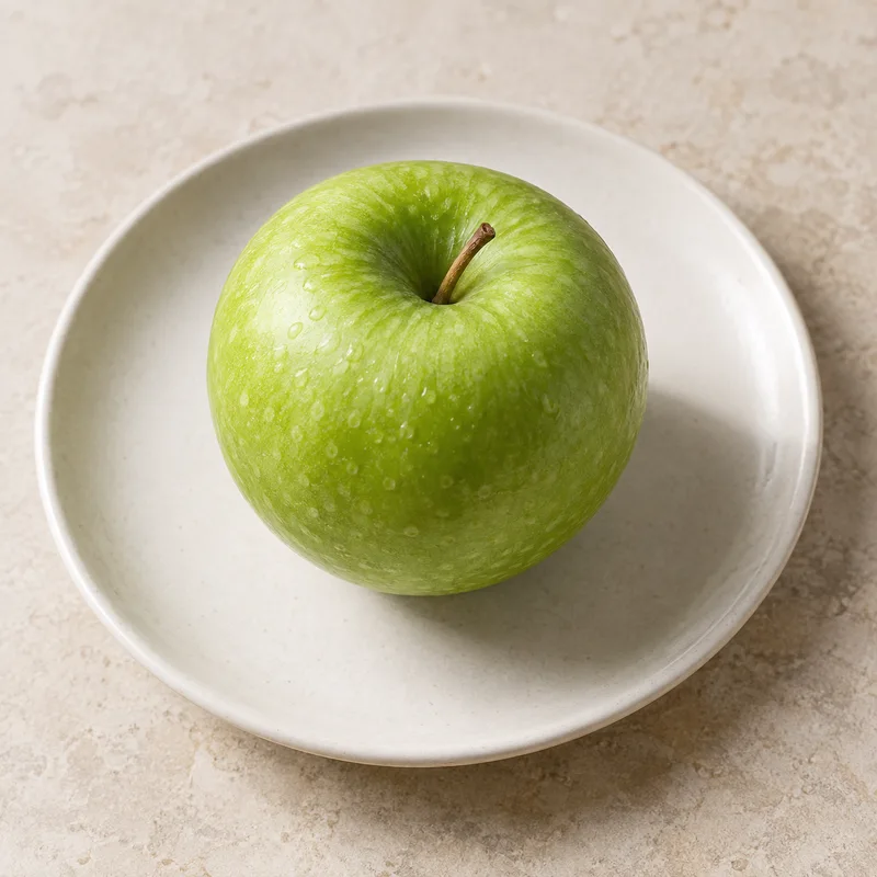 Illustration of apple green
