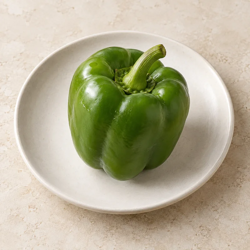 Illustration of bell pepper green raw