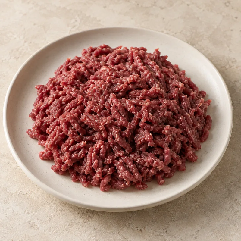 Illustration of game meat deer ground raw
