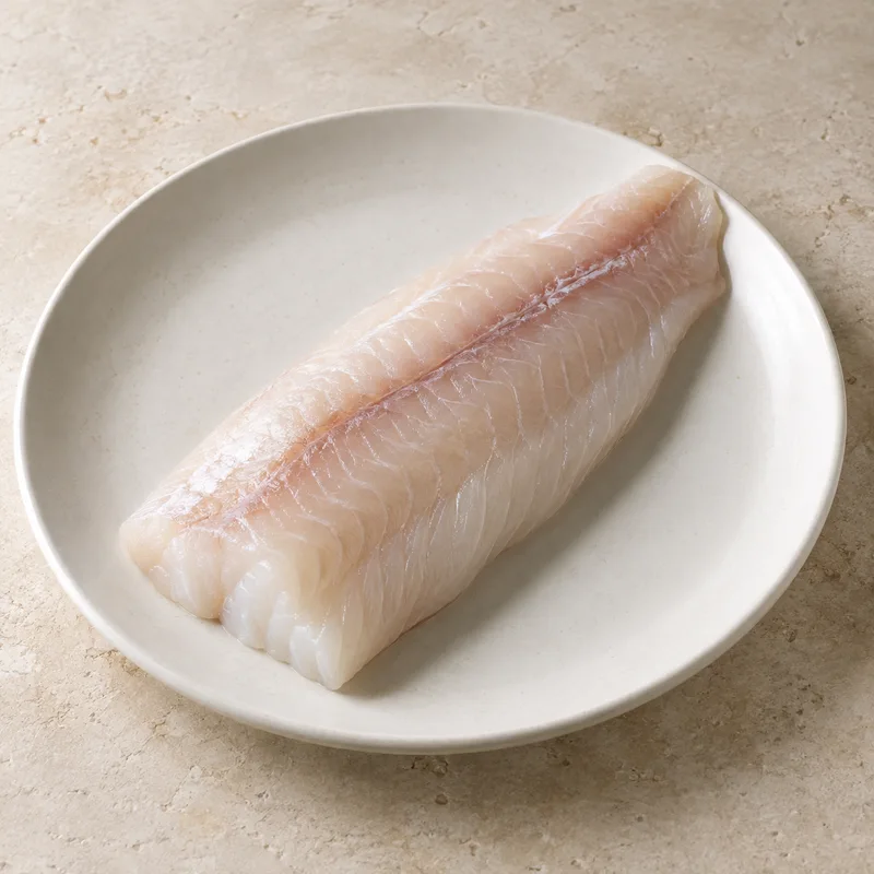 Illustration of fish haddock raw