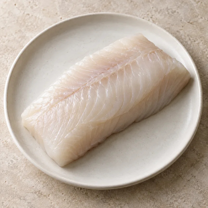 Illustration of fish halibut atlantic and pacific raw