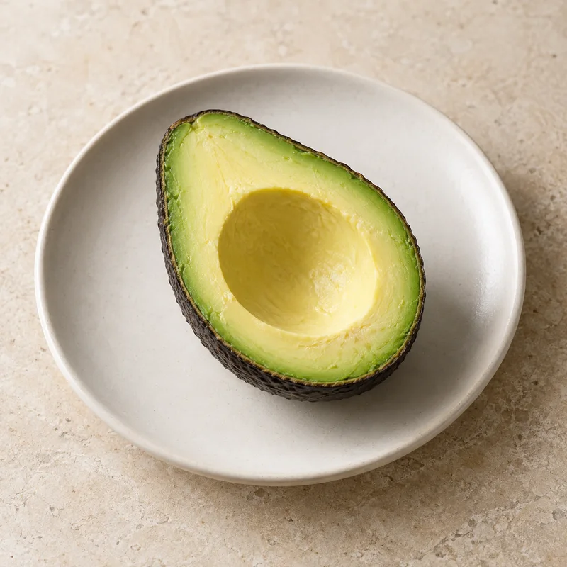 Illustration of avocado hass flesh only